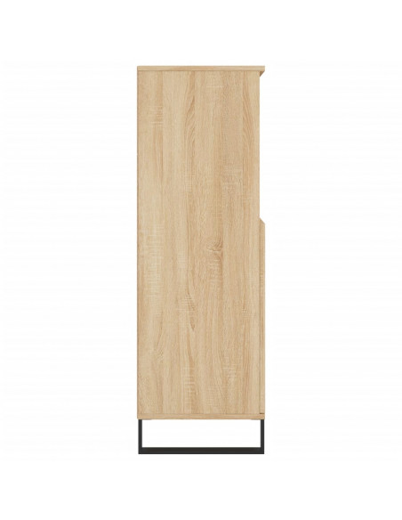 Credenza Rovere Sonoma 60x36x110 cm in Legno Multistrato