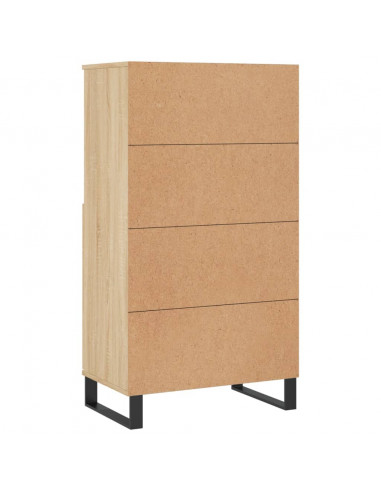 Credenza Rovere Sonoma 60x36x110 cm in Legno Multistrato