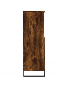 Credenza Rovere Fumo 60x36x110 cm in Legno Multistrato 2