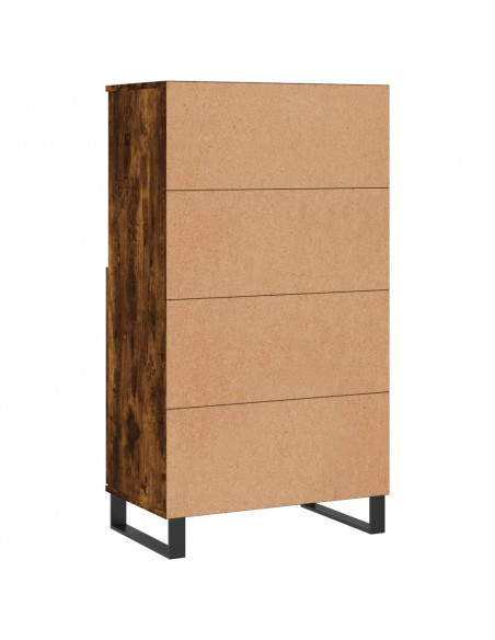 Credenza Rovere Fumo 60x36x110 cm in Legno Multistrato