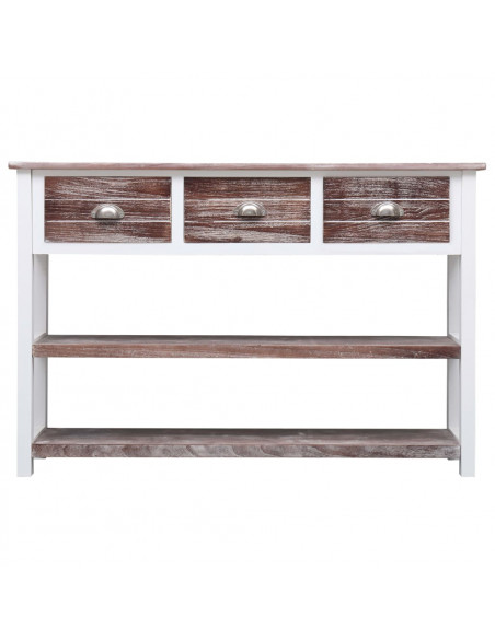 Credenza Stile Antico Marrone 115x30x76 cm in Legno