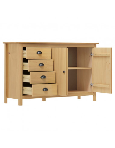 Credenza Hill Marrone ambra 130x40x80 cm in Legno di Pino