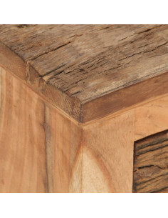 Credenza 60x33x75 cm in Legno Massello di Acacia e di Recupero 2
