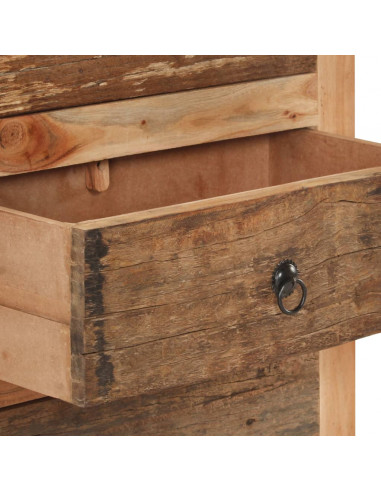 Credenza 60x33x75 cm in Legno Massello di Acacia e di Recupero