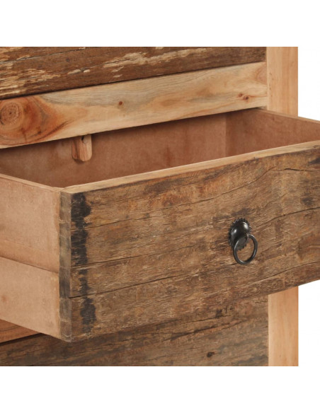 Credenza 60x33x75 cm in Legno Massello di Acacia e di Recupero