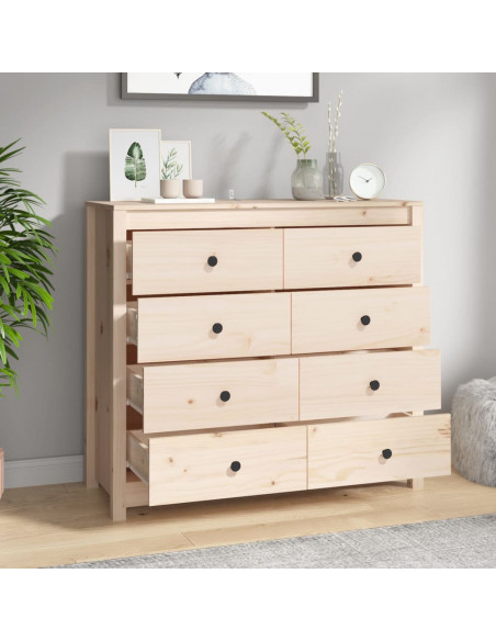 Armadietto Miele 100x40x90 cm in Legno Massello di Pino