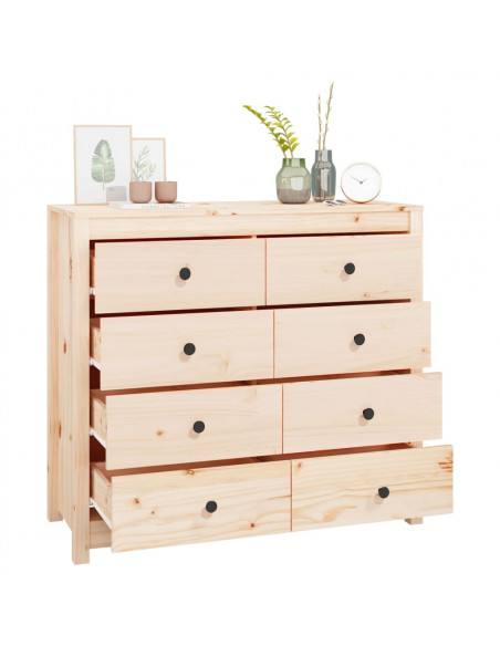 Armadietto Miele 100x40x90 cm in Legno Massello di Pino