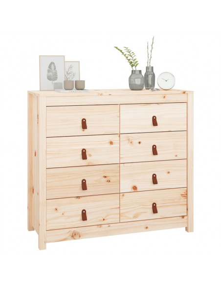 Armadietto Miele 100x40x90 cm in Legno Massello di Pino