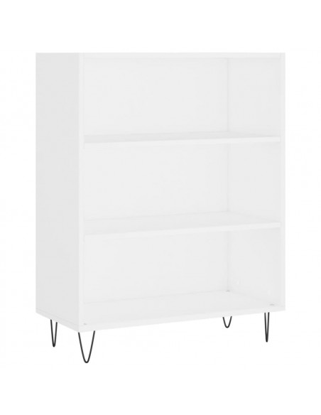 Credenza Bianca 69,5x34x180 cm in Legno Multistrato