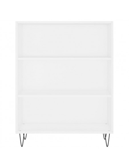 Credenza Bianca 69,5x34x180 cm in Legno Multistrato