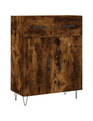 Credenza Rovere Fumo  69,5x34x180 cm in Legno Multistrato