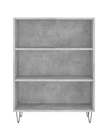 Credenza Grigio Cemento 69,5x34x180 cm in Legno Multistrato