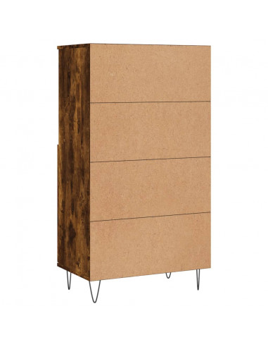 Credenza Rovere Fumo 60x36x110 cm in Legno Multistrato