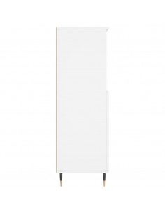 Credenza Alta Bianca 60x36x110 cm in Legno Multistrato 2