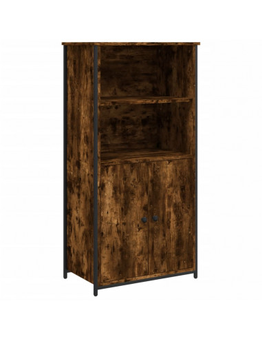 Credenza Rovere Fumo 62x36x121,5 cm in Legno Multistrato