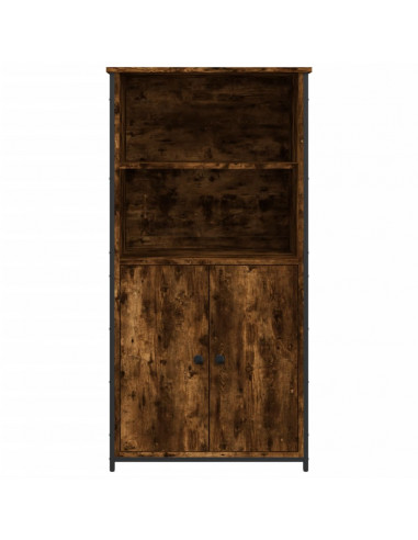 Credenza Rovere Fumo 62x36x121,5 cm in Legno Multistrato