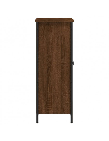 Credenza Rovere Marrone 70x30x80 cm in Legno Multistrato