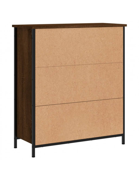 Credenza Rovere Marrone 70x30x80 cm in Legno Multistrato