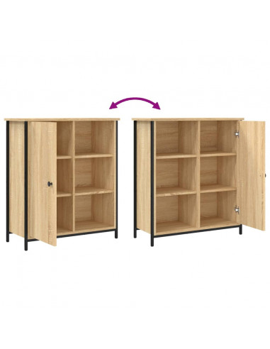 Credenza Rovere Sonoma 70x30x80 cm in Legno Multistrato