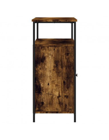 Credenza Rovere Fumo 100x35x80 cm in Legno Multistrato