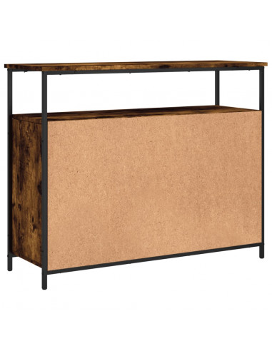 Credenza Rovere Fumo 100x35x80 cm in Legno Multistrato