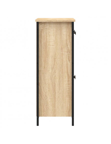 Credenza Rovere Sonoma 70x30x80 cm in Legno Multistrato