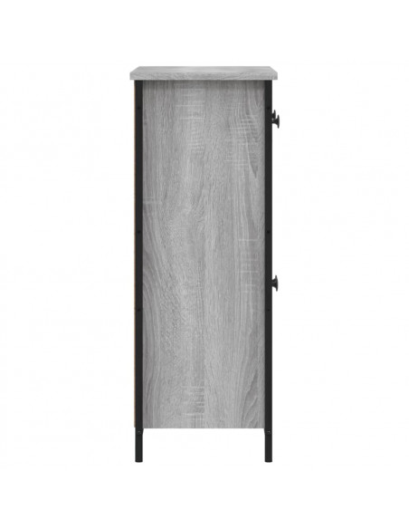 Credenza Grigio Sonoma 70x30x80 cm in Legno Multistrato