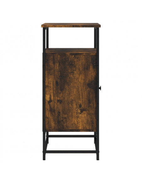 Credenza Rovere Fumo 69x35x80 cm in Legno Multistrato