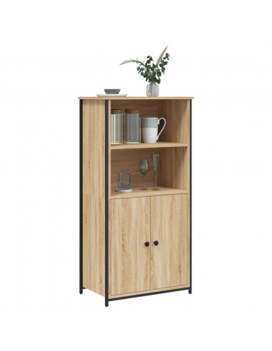 Credenza Rovere Sonoma 62x36x121,5 cm in Legno Multistrato