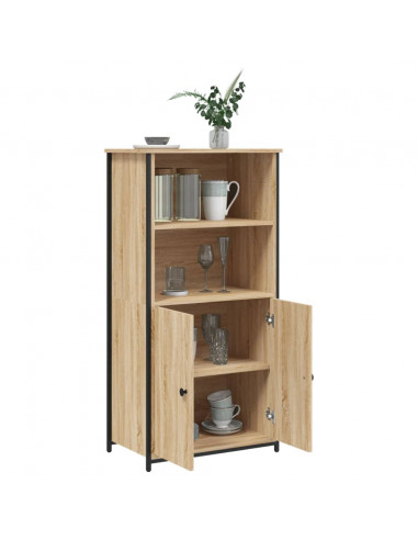 Credenza Rovere Sonoma 62x36x121,5 cm in Legno Multistrato