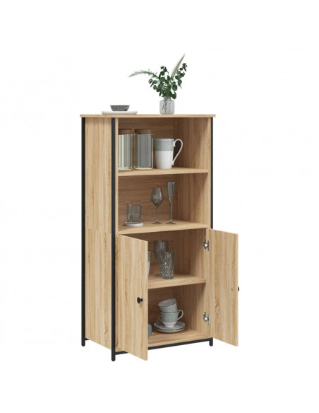 Credenza Rovere Sonoma 62x36x121,5 cm in Legno Multistrato
