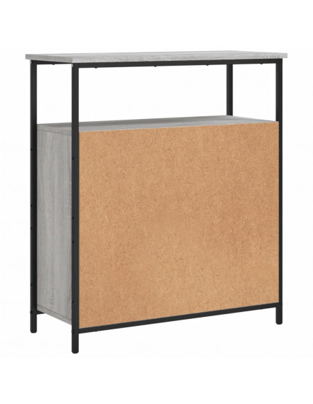 Credenza Grigio Sonoma 70x30x80 cm in Legno Multistrato