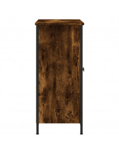 Credenza Rovere Fumo 100x33x75 cm in Legno Multistrato 2