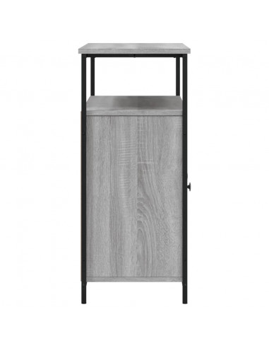 Credenza Grigio Sonoma 100x35x80 cm in Legno Multistrato