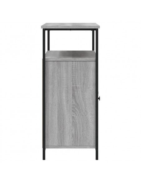Credenza Grigio Sonoma 100x35x80 cm in Legno Multistrato