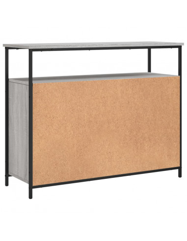 Credenza Grigio Sonoma 100x35x80 cm in Legno Multistrato