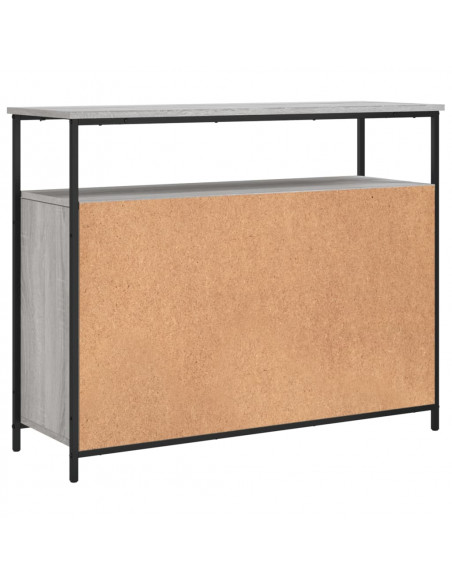 Credenza Grigio Sonoma 100x35x80 cm in Legno Multistrato