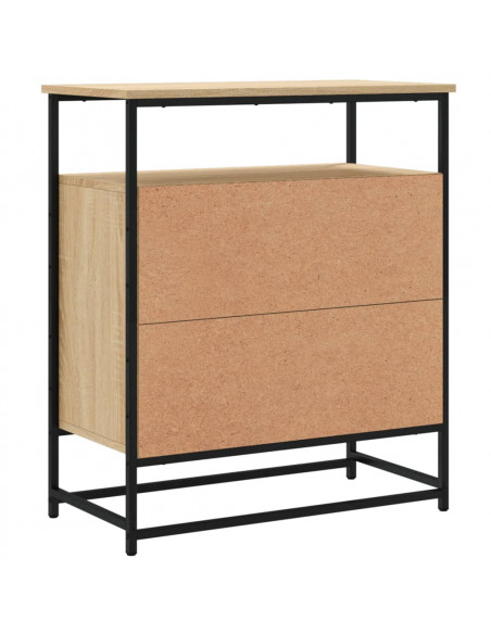Credenza Rovere Sonoma 69x35x80 cm in Legno Multistrato