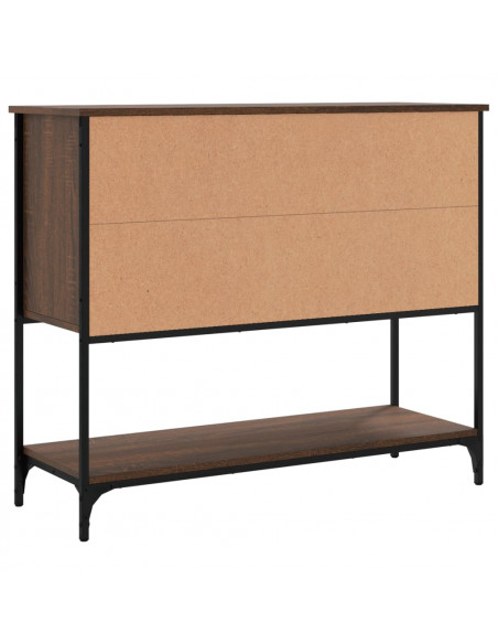 Credenza Rovere Marrone 100x36x85 cm in Legno Multistrato