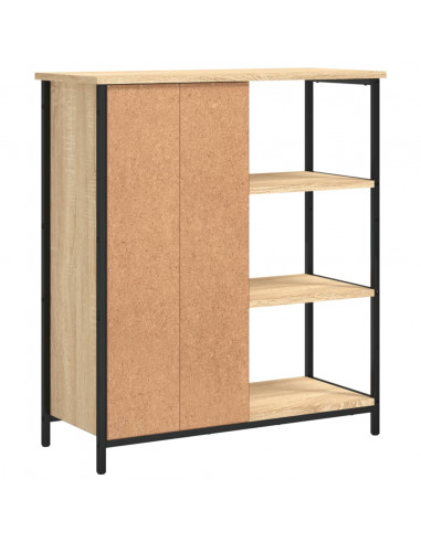 Credenza Rovere Sonoma 70x30x80 cm in Legno Multistrato