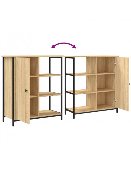 Credenza Rovere Sonoma 70x30x80 cm in Legno Multistrato