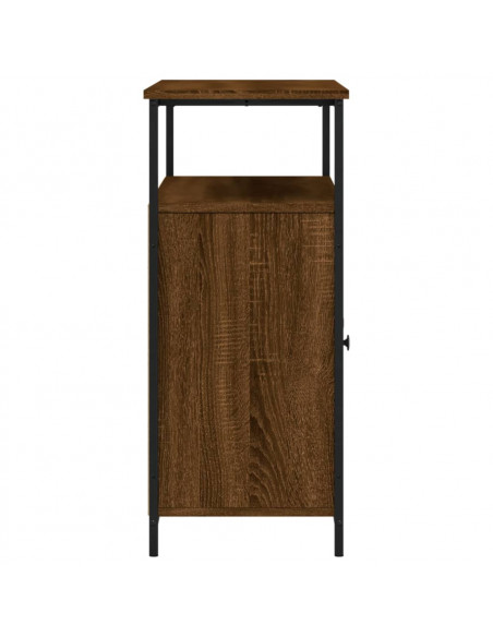 Credenza Rovere Marrone 100x35x80 cm in Legno Multistrato