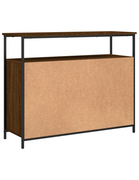 Credenza Rovere Marrone 100x35x80 cm in Legno Multistrato