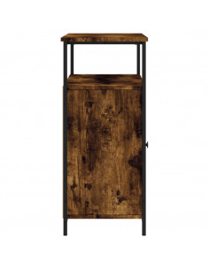 Credenza Rovere Fumo 100x35x80 cm in Legno Multistrato 2