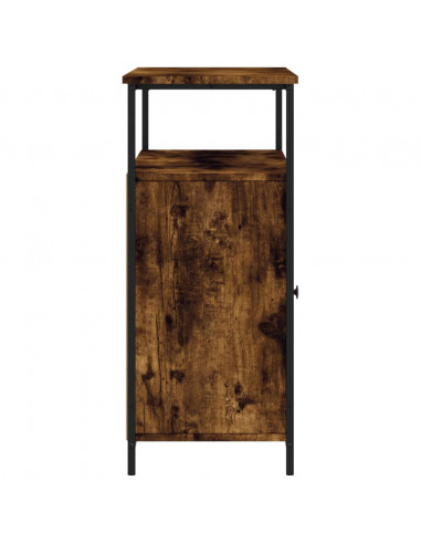 Credenza Rovere Fumo 100x35x80 cm in Legno Multistrato
