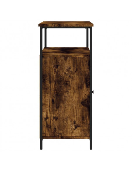 Credenza Rovere Fumo 100x35x80 cm in Legno Multistrato