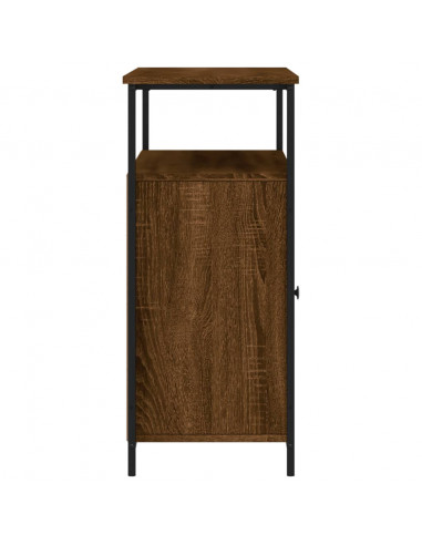 Credenza Rovere Marrone 100x35x80 cm in Legno Multistrato