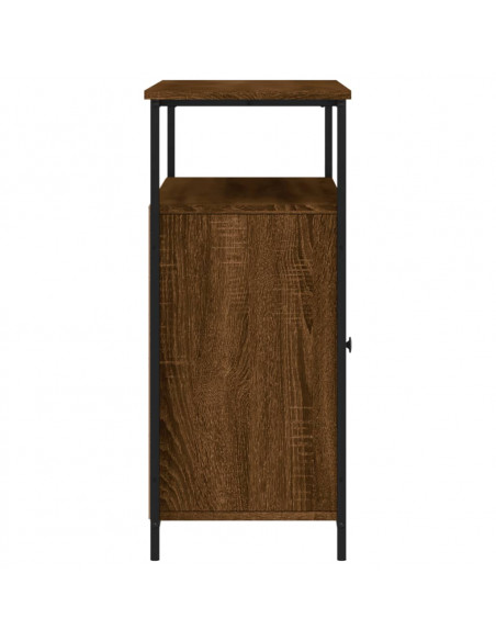 Credenza Rovere Marrone 100x35x80 cm in Legno Multistrato