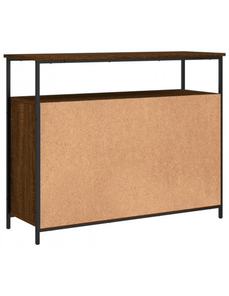 Credenza Rovere Marrone 100x35x80 cm in Legno Multistrato