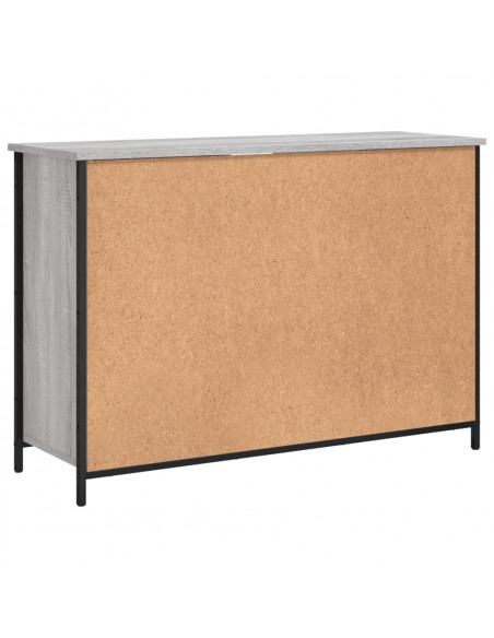 Credenza Grigio Sonoma 100x35x70 cm in Legno Multistrato